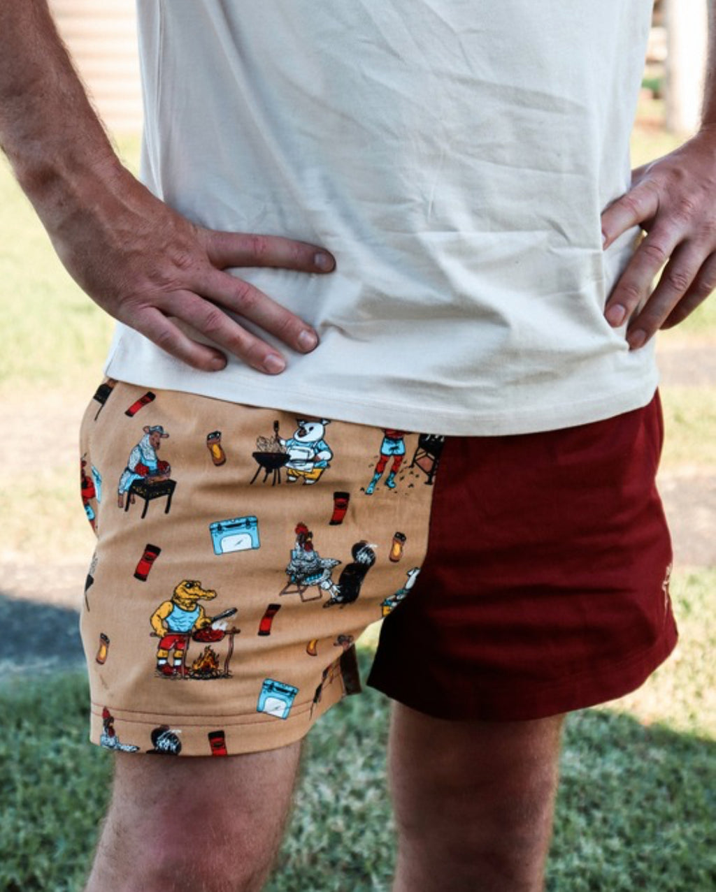 Grillmates Rugger Short with zips