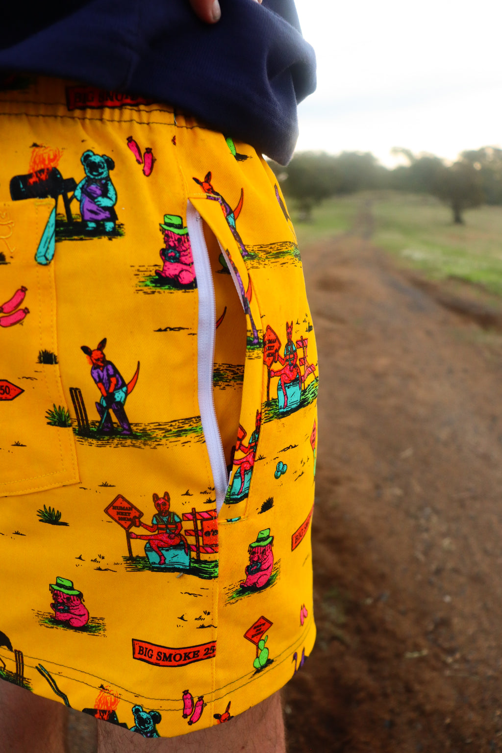 Aussie Rugger Short with zips