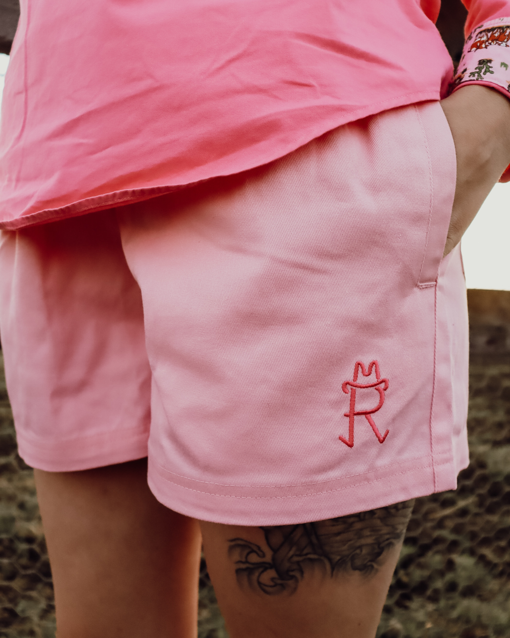 Pink Rugger Short