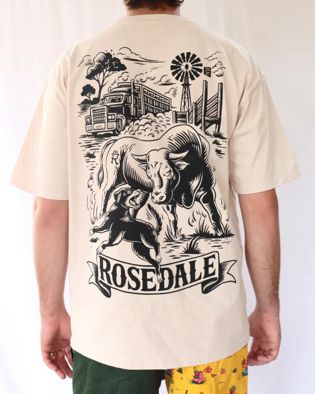 Stockyard Beige Relaxed T-shirt