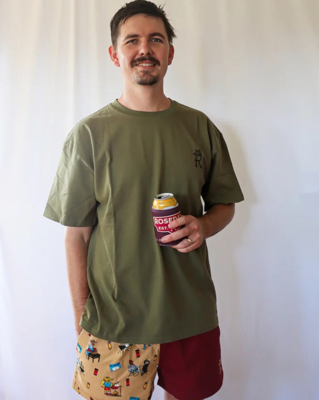 Stockyard Khaki Relaxed T-shirt