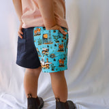 Kids The Farm Rugger Short with zips