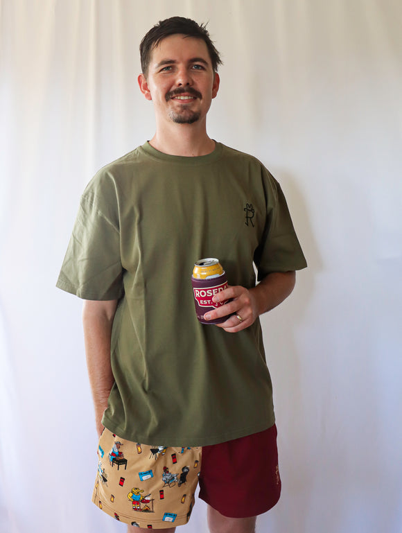 Stockyard Khaki Relaxed T-shirt