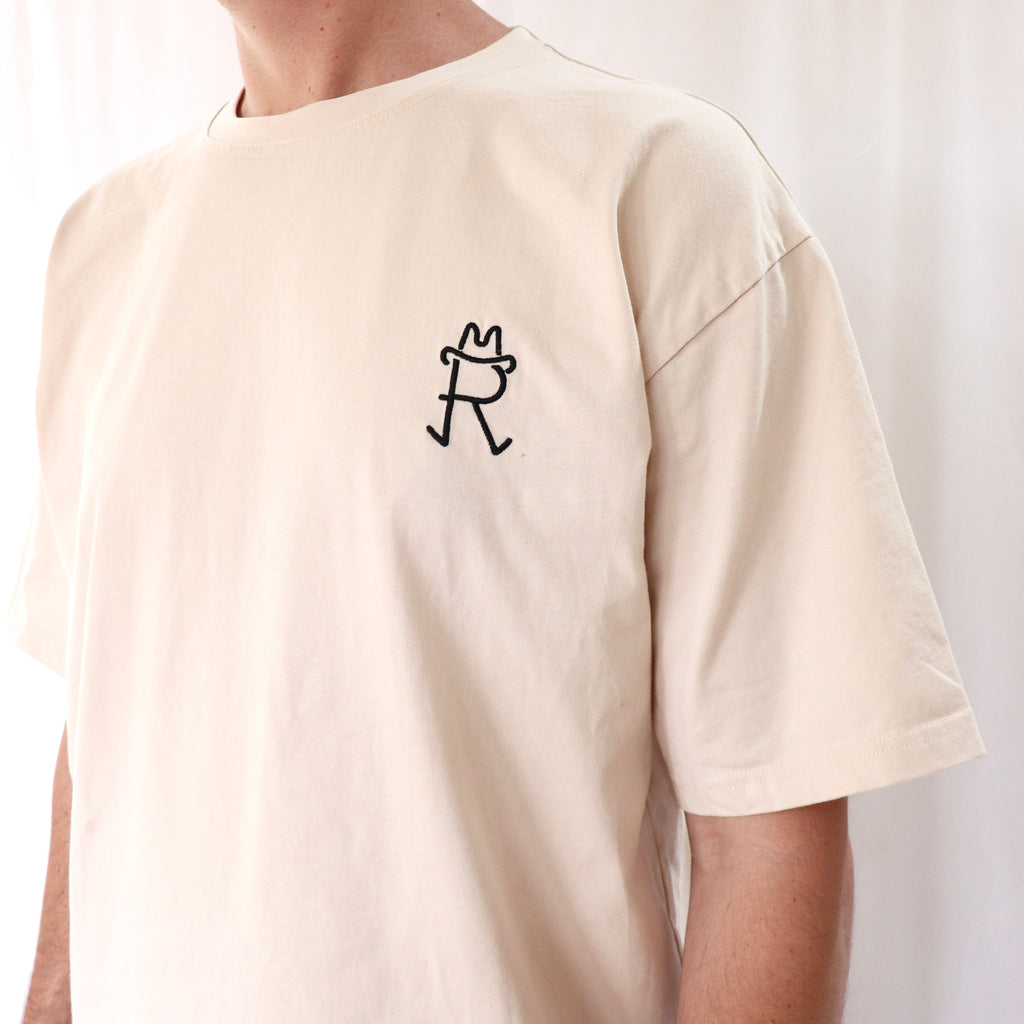 Stockyard Beige Relaxed T-shirt