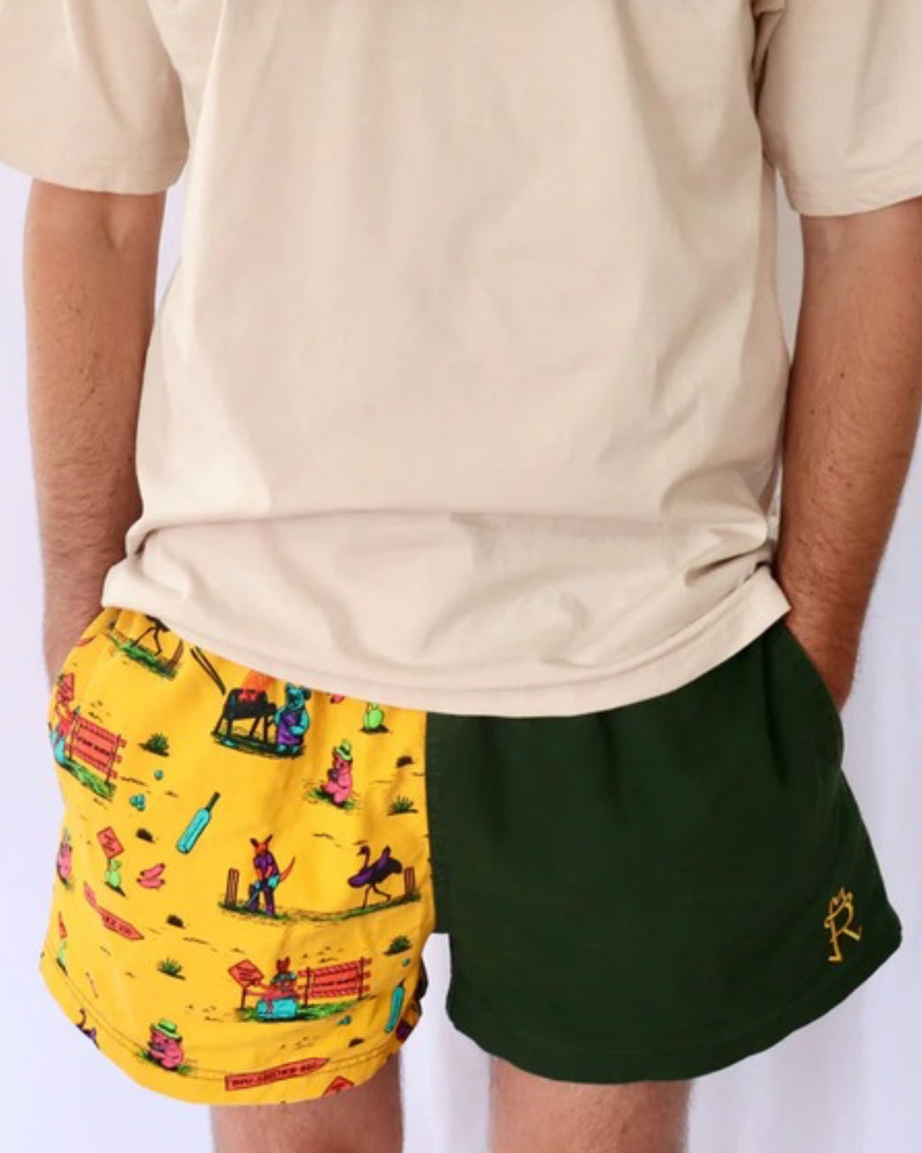 Aussie Rugger Short with zips