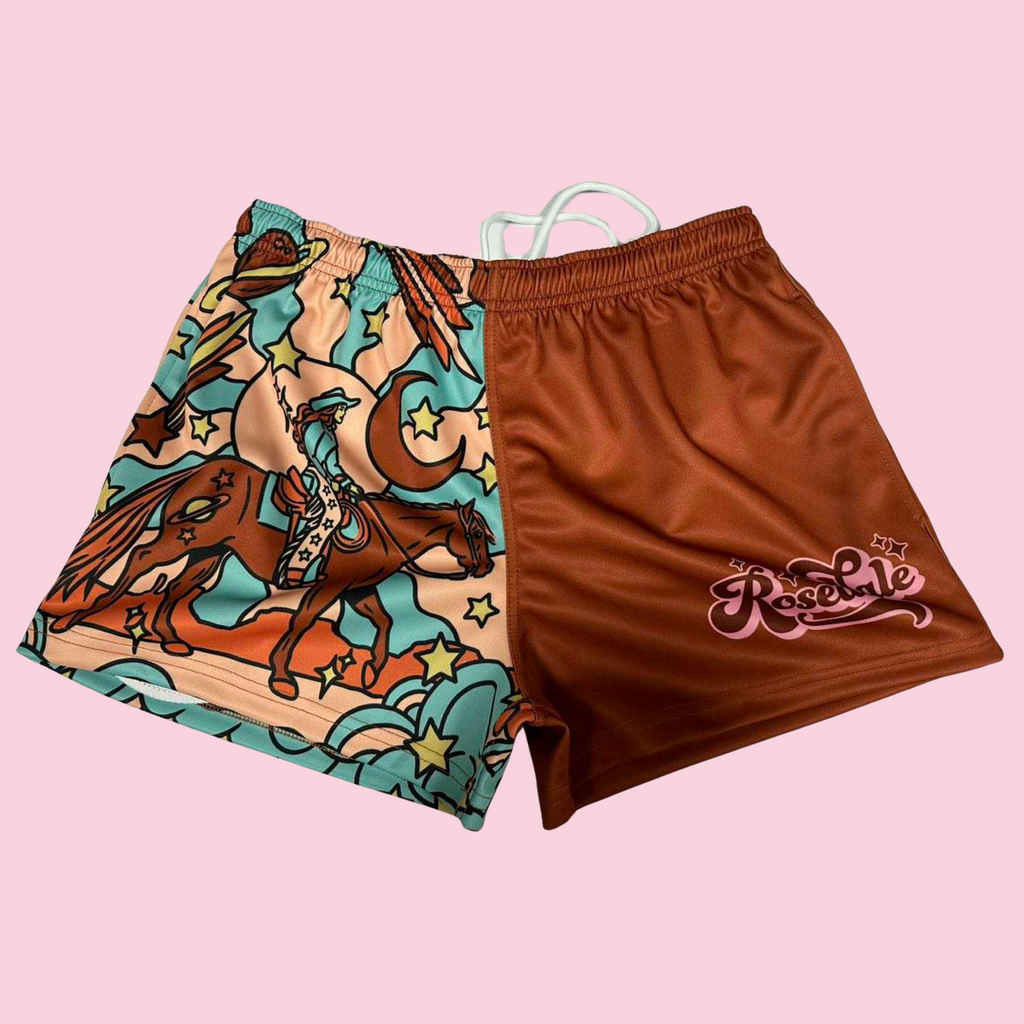 Girls Cosmic Cowgirl Footy Short with zips