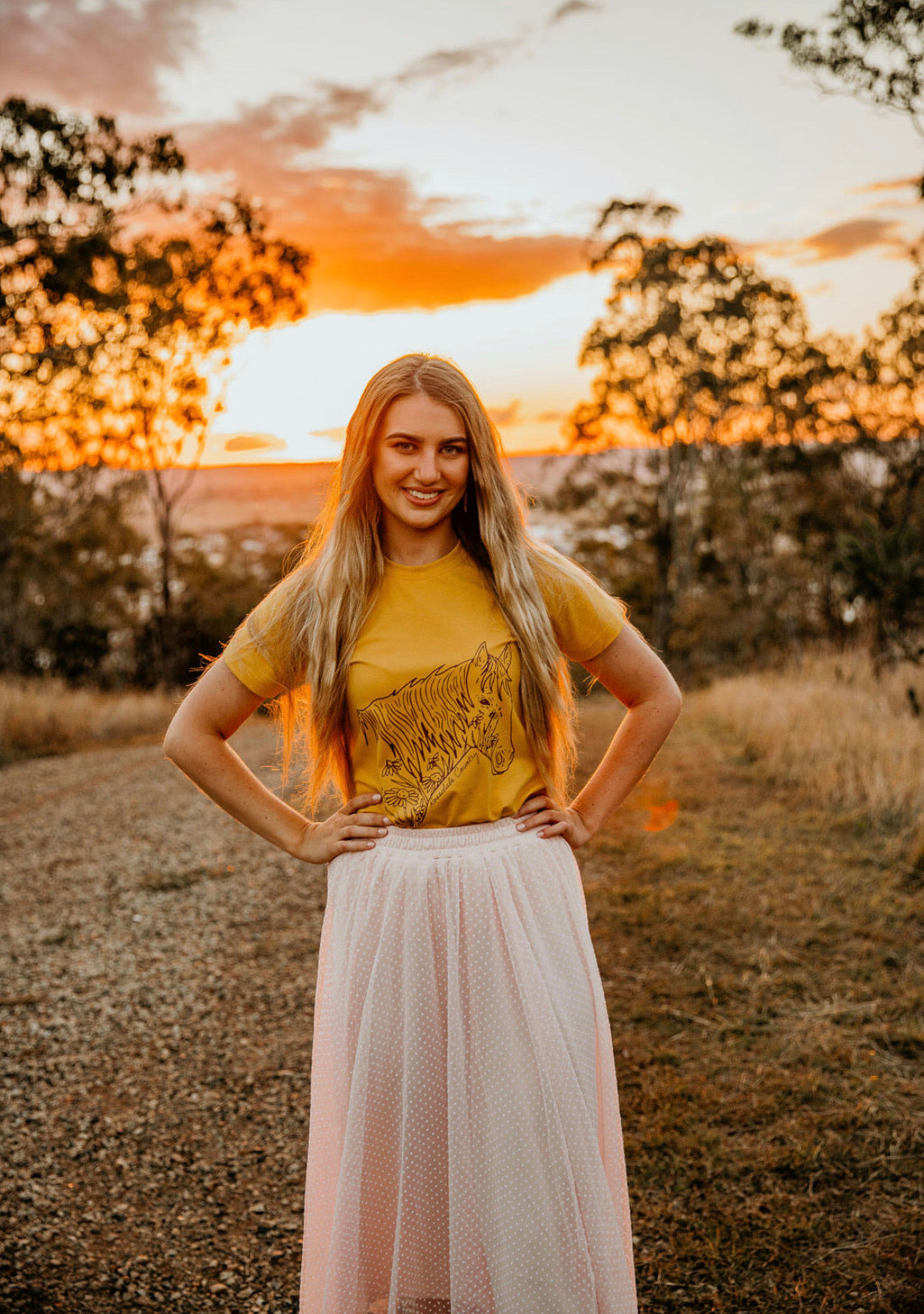 Yellow Mustard Wildflower Tee