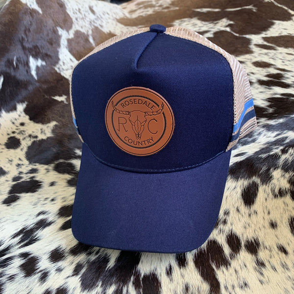 Navy Paisley
